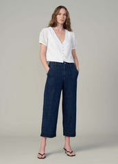 THE HALLE SHORT SLEEVE EYELET BLOUSE - XL - Image 30