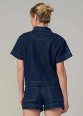 THE LILLIAN DENIM POPOVER SHIRT - XL - Image 32